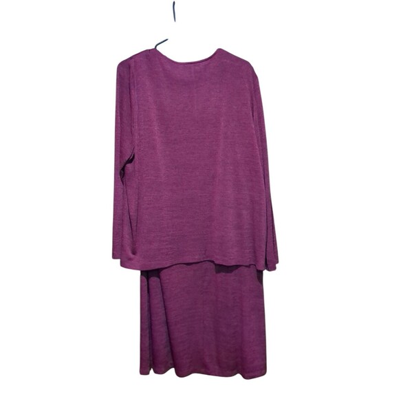 Jessica Howard Ribbed Sweater Dress Burgandy Womens 20W. $99 Tag - Picture 2 of 9